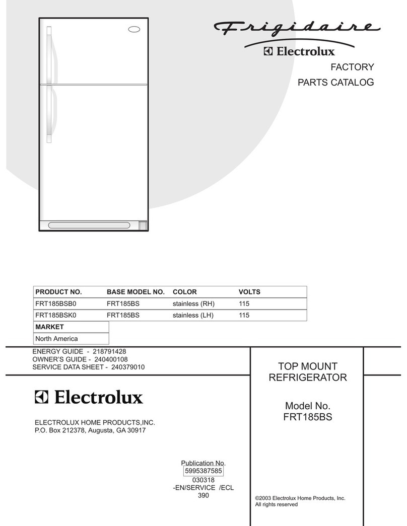 Frigidaire FRT185BS User manual