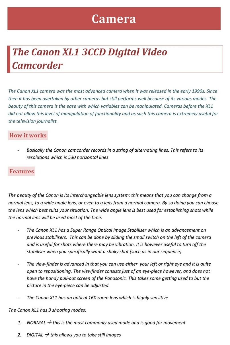 Canon XL1 3CCD User manual
