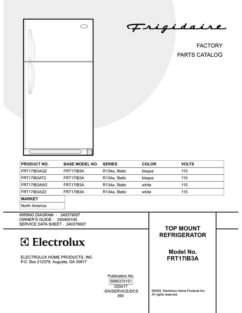 Frigidaire FRT17IB3A User manual