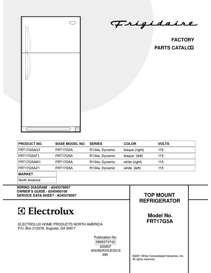 Frigidaire FRT17G5A Factory parts catalog