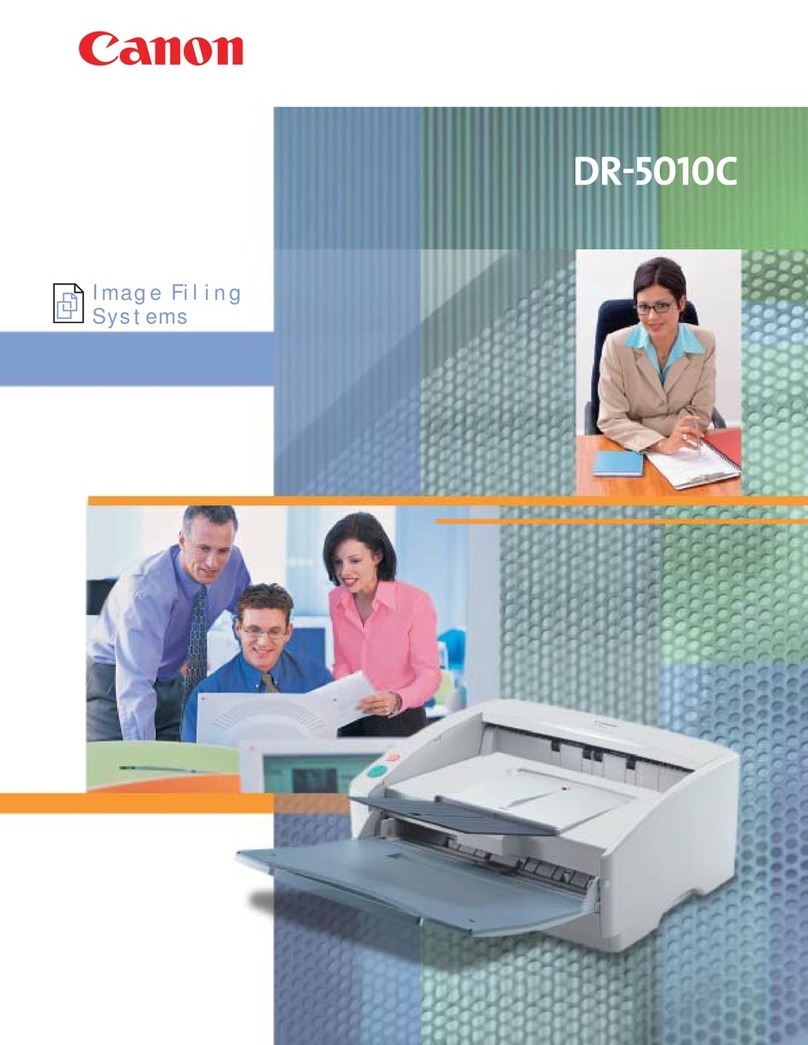 Canon DR 5010C - imageFORMULA - Document Scanner User manual