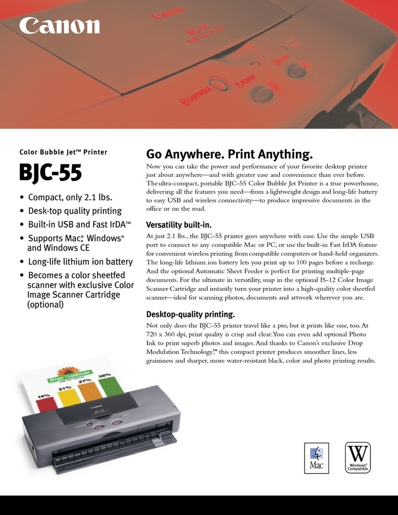 Canon BJC-55 Series User manual