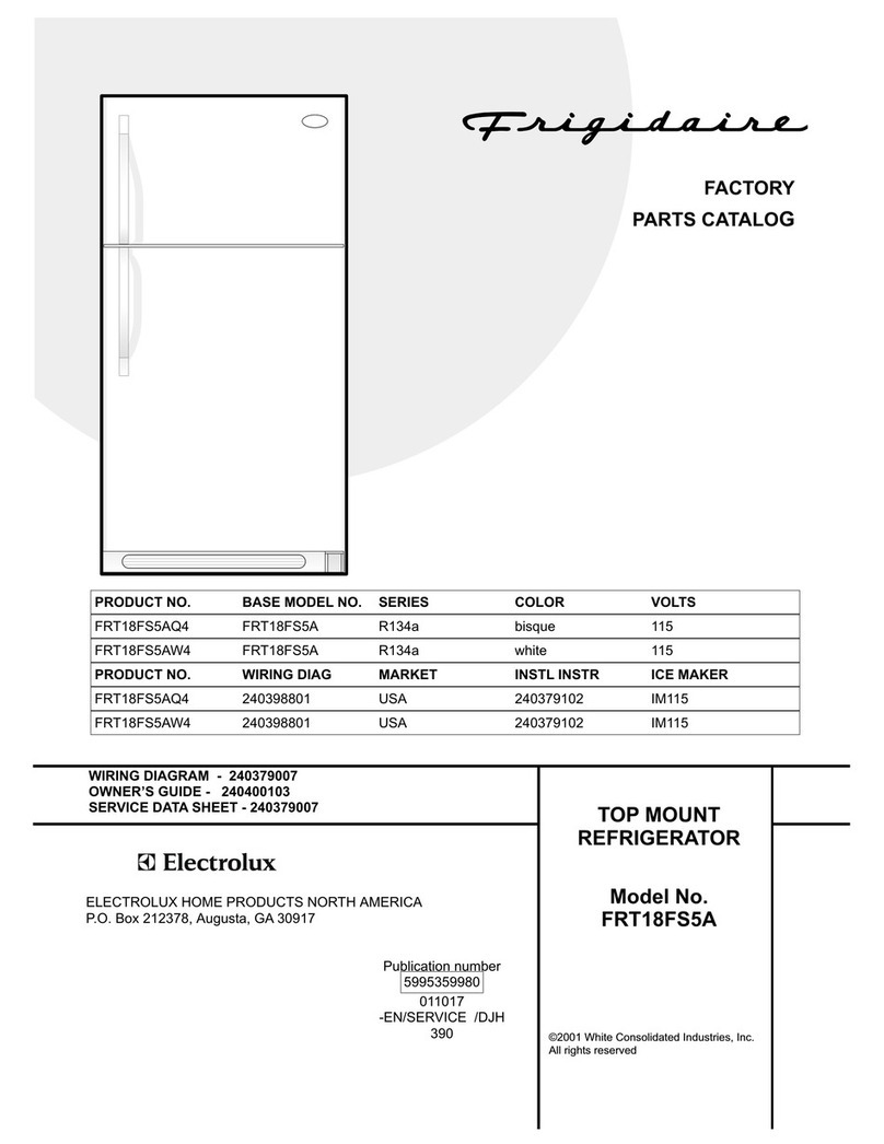 Frigidaire FRT18FS5A User manual
