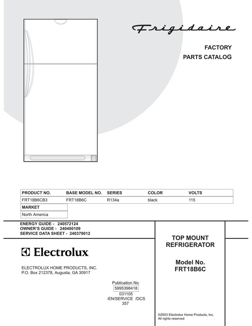 Frigidaire FRT18B6C Factory parts catalog