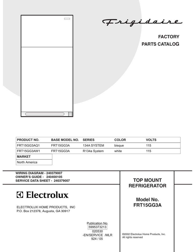 Frigidaire FRT15GG3A Factory parts catalog
