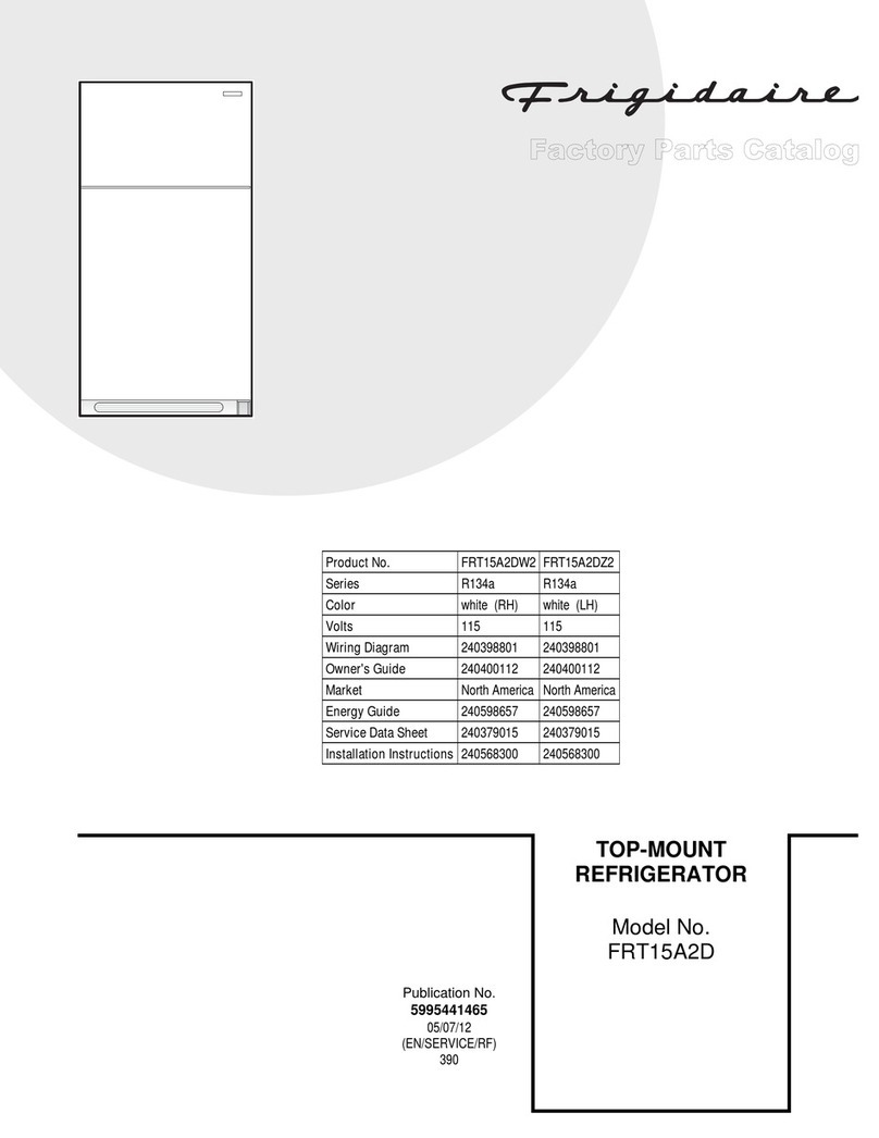 Frigidaire FRT15A2D Factory parts catalog