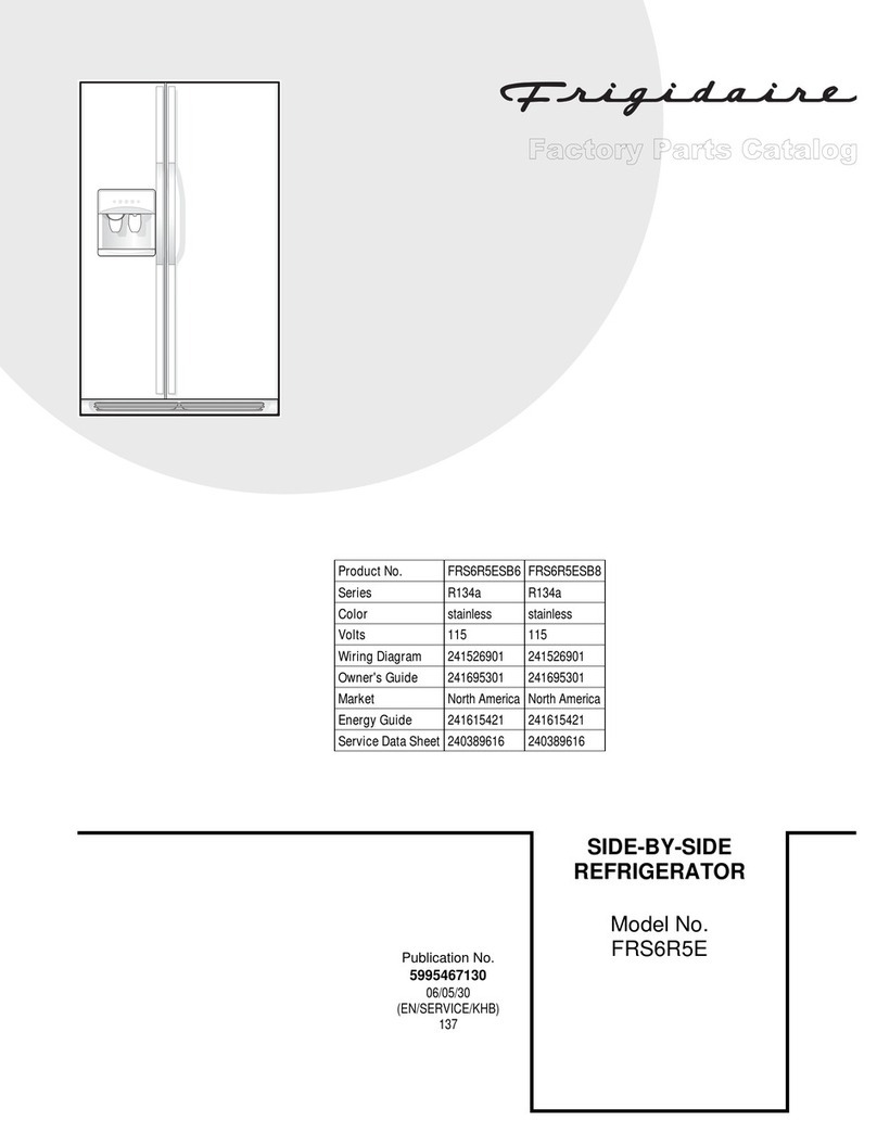 Frigidaire FRS6R5E Factory parts catalog