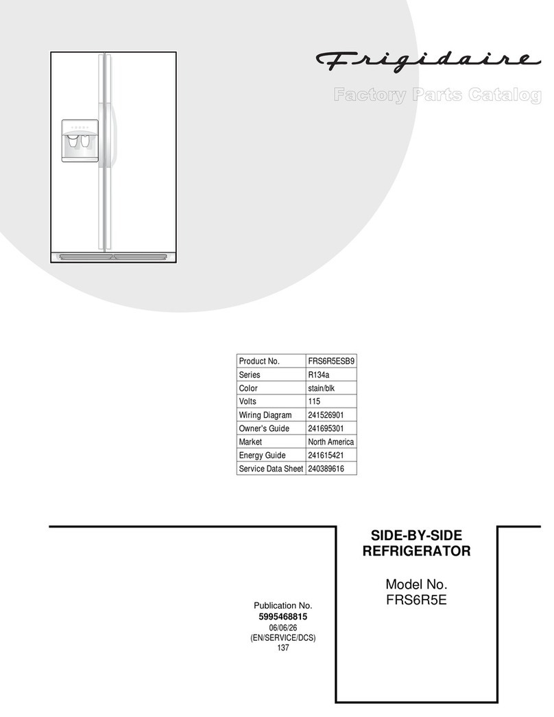 Frigidaire FRS6R5E Factory parts catalog