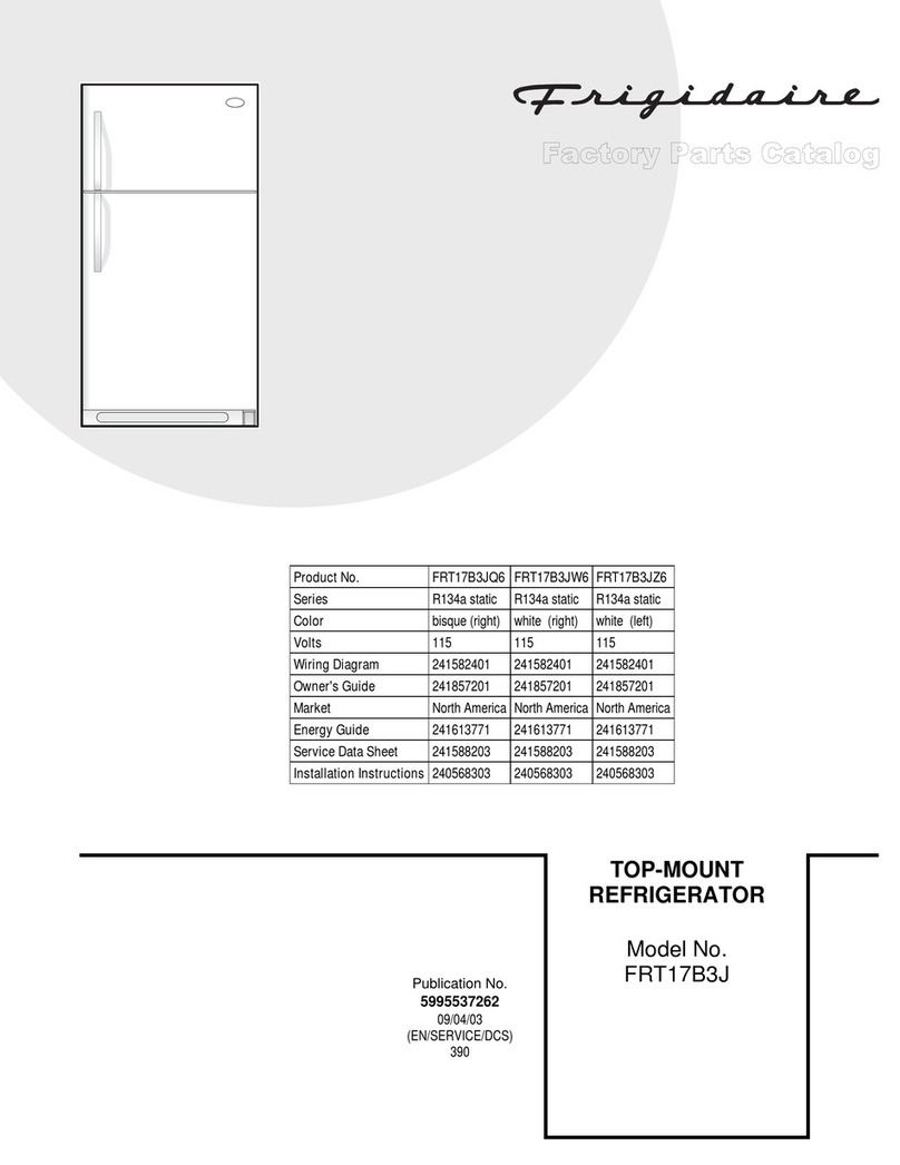 Frigidaire FRT17B3J parts catalog