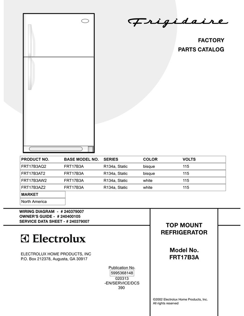 Frigidaire FRT17B3A User manual