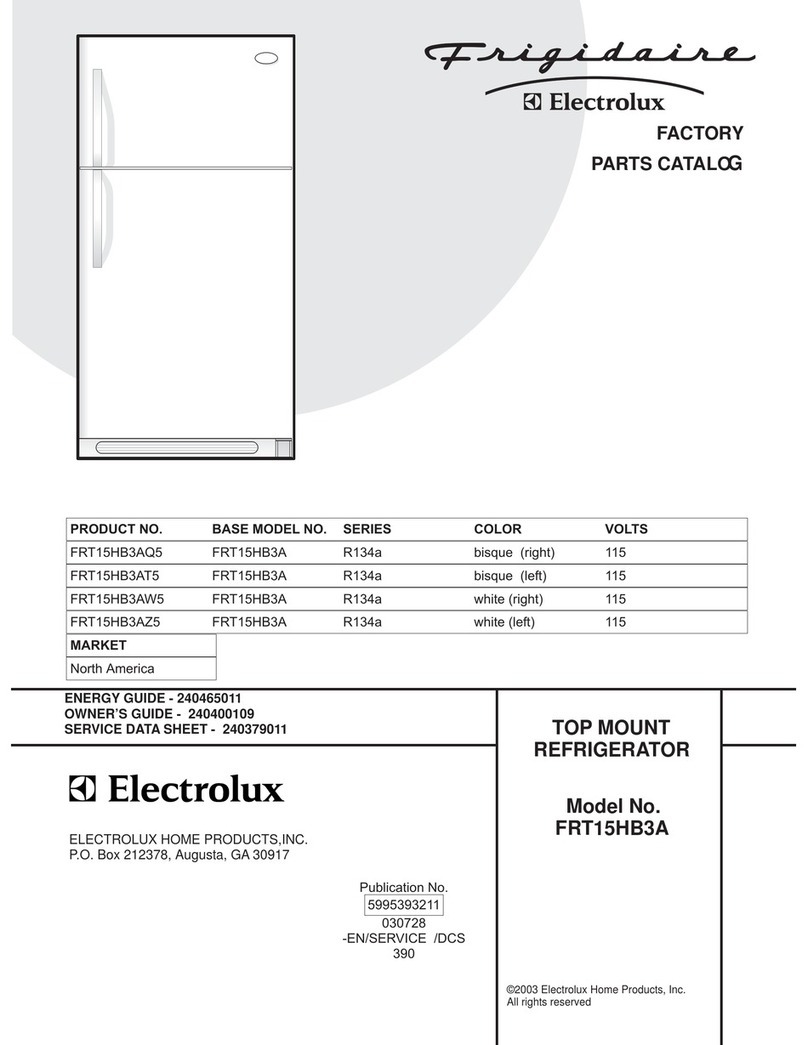 Frigidaire FRT15HB3A Factory parts catalog