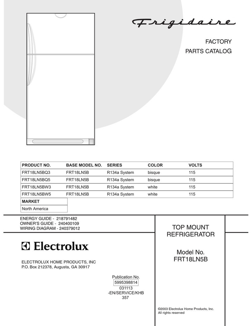 Frigidaire FRT18LN5B User manual Frigidaire FRT18LN5B User manual