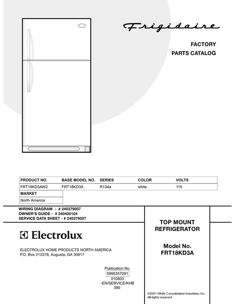 Frigidaire FRT18KD3A User manual Frigidaire FRT18KD3A User manual