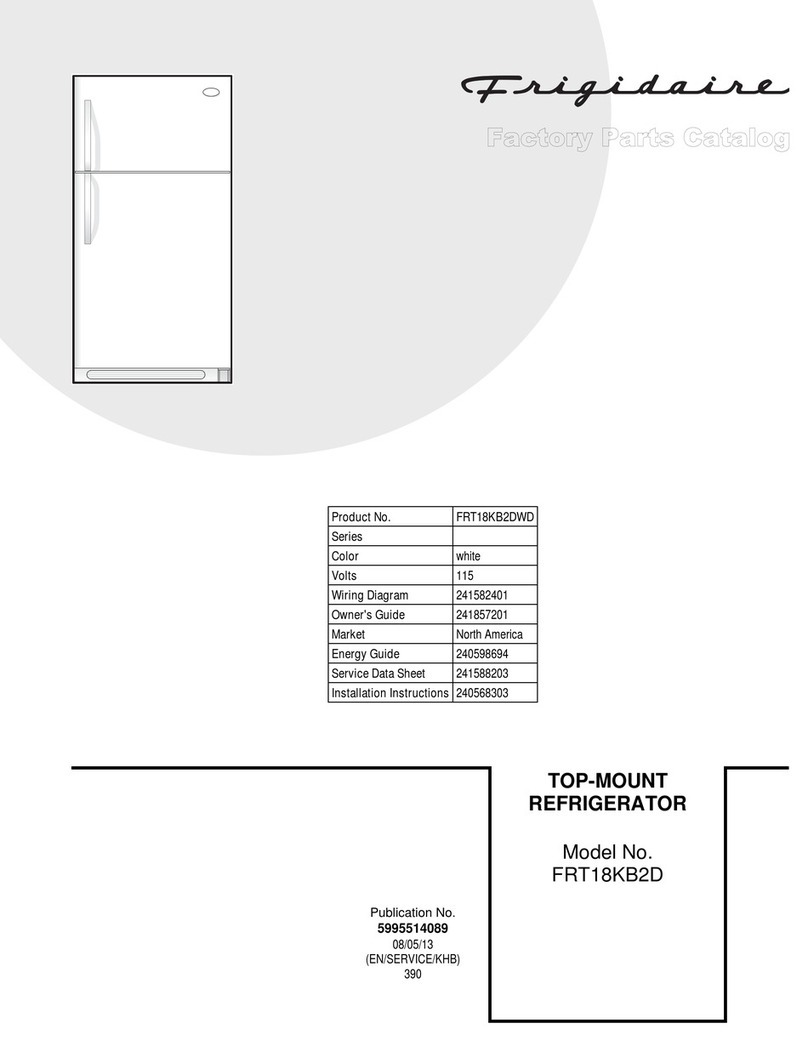 Frigidaire FRT18KB2D Factory parts catalog