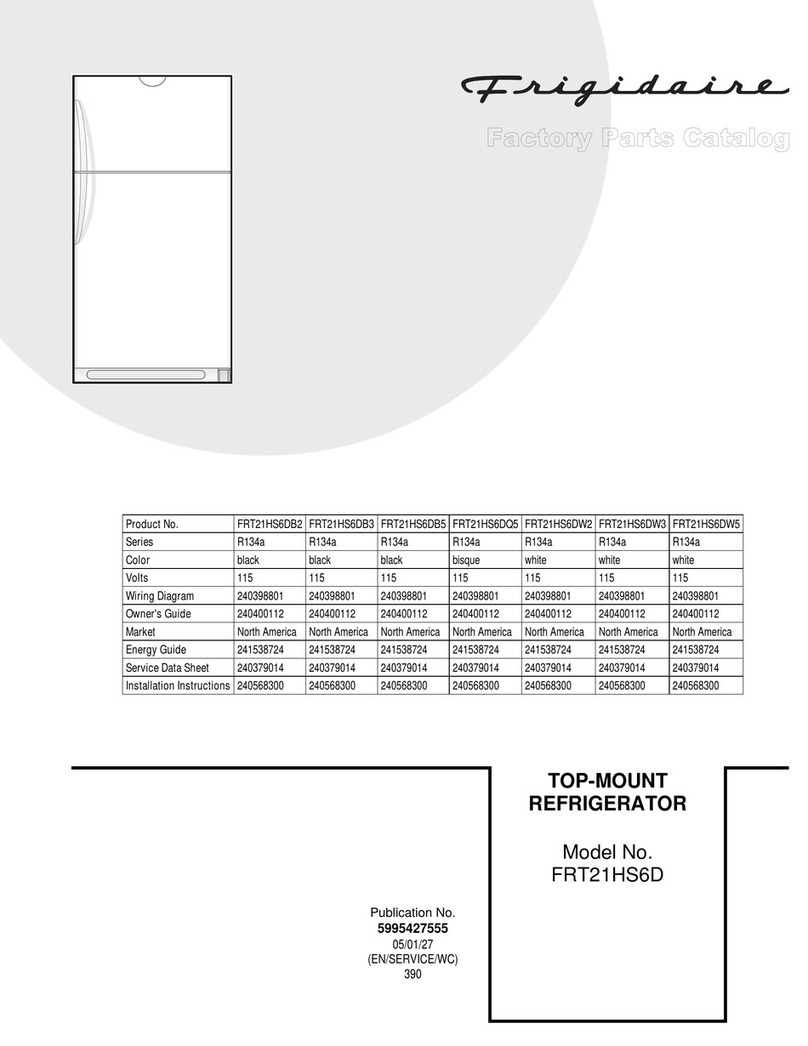 Frigidaire FRT21HS6D User manual Frigidaire FRT21HS6D User manual