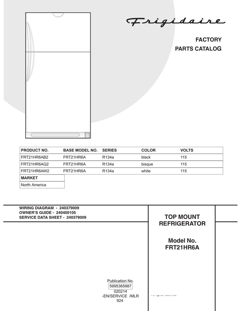 Frigidaire FRT21HR6A Factory parts catalog