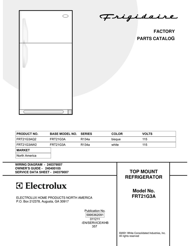 Frigidaire FRT21G3A User manual