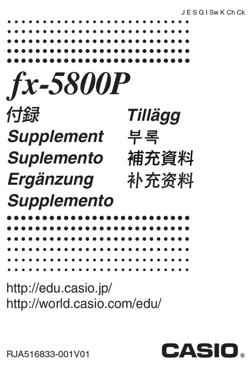 Casio fx-5800P Owner's manual