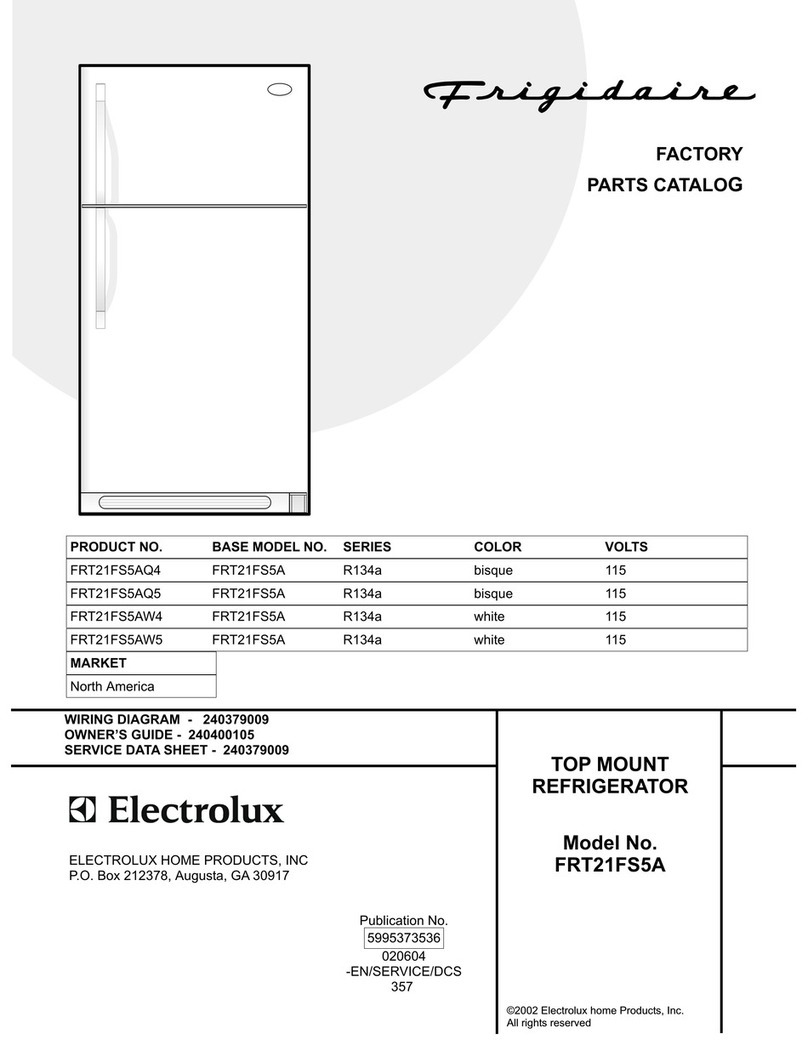 Frigidaire FRT21FS5A Factory parts catalog