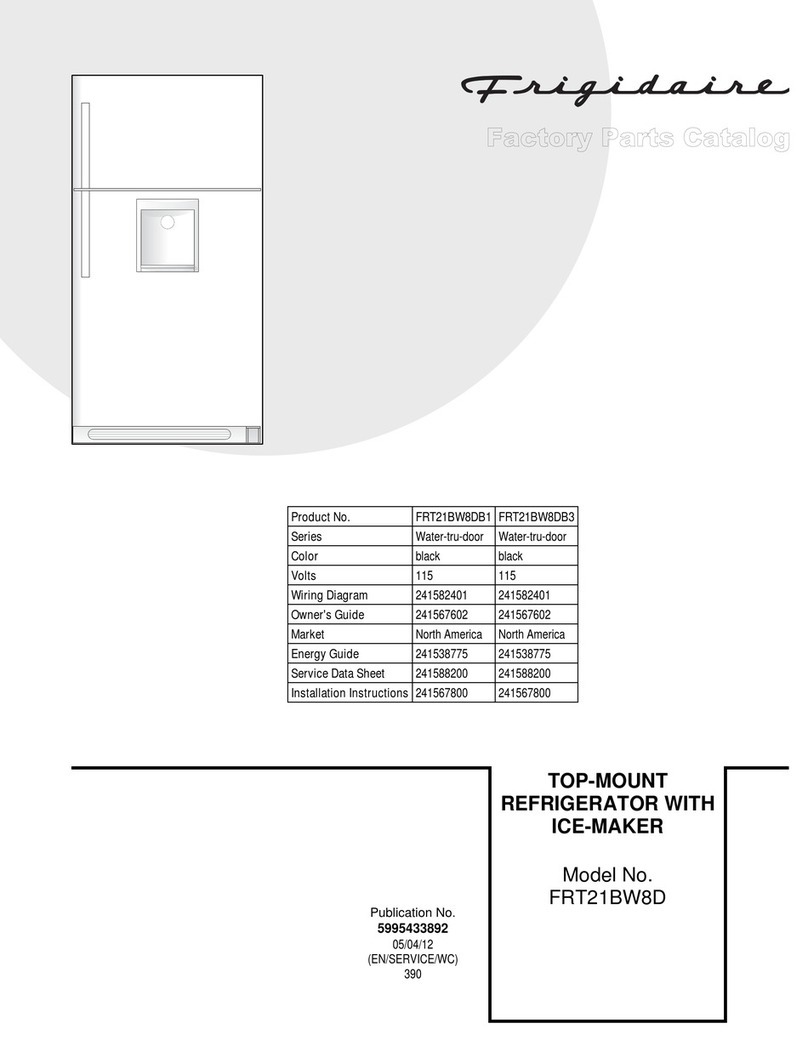 Frigidaire FRT21BW8D User manual