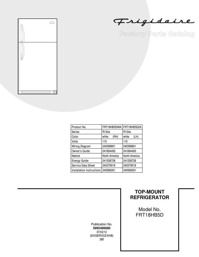 Frigidaire FRT18HB5D Factory parts catalog