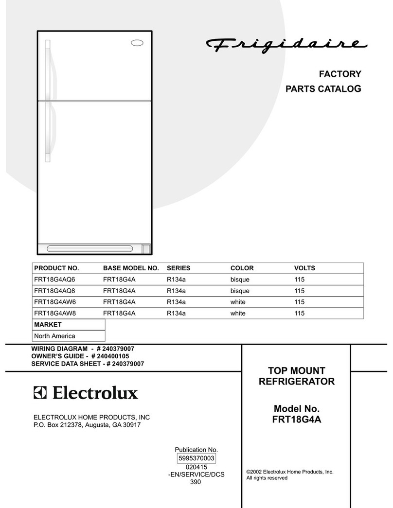Frigidaire FRT18G4A Factory parts catalog