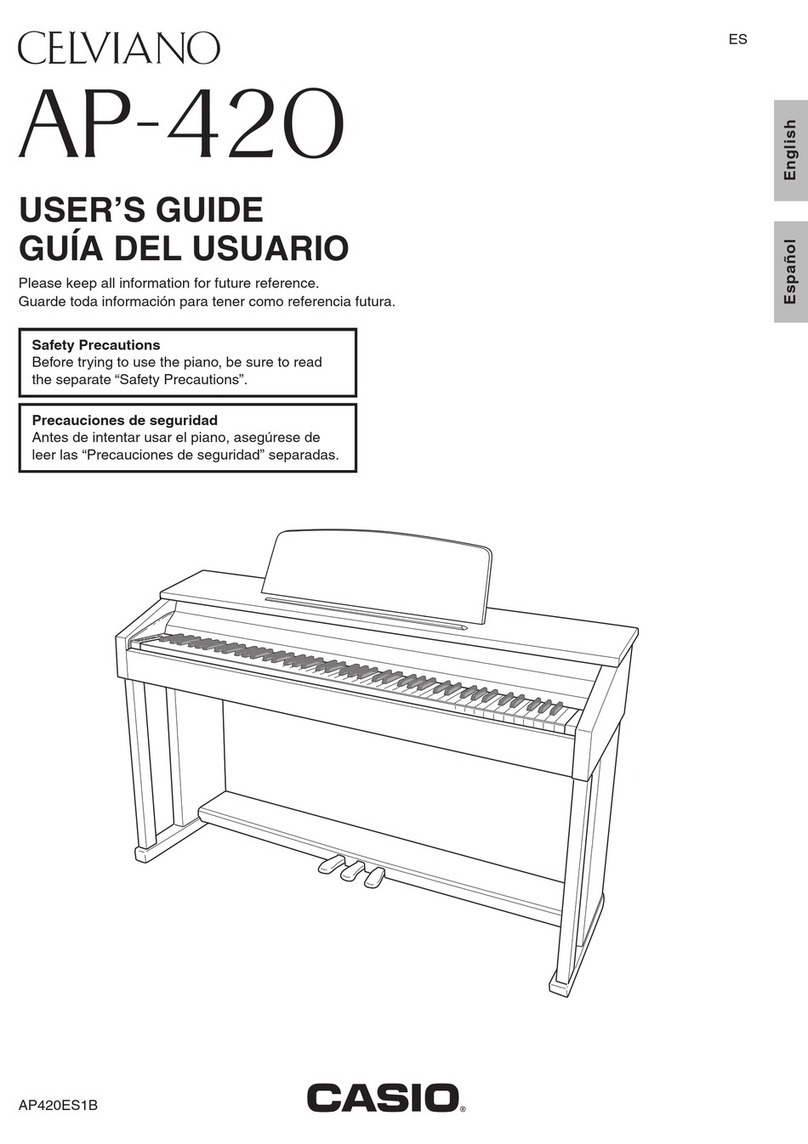 Casio Celviano AP420ES1B User manual