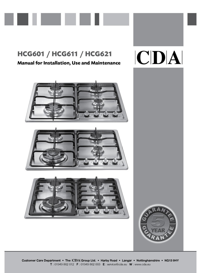 CDA HCG601 for Reference manual