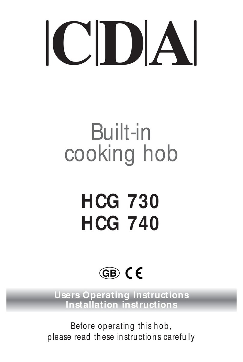 CDA HCG 730 Users operating instructions Product guide CDA HCG 730 Users operating instructions Product guide