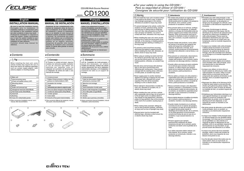Eclipse CD1200 User manual