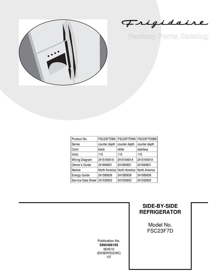 Frigidaire FSC23F7D parts catalog