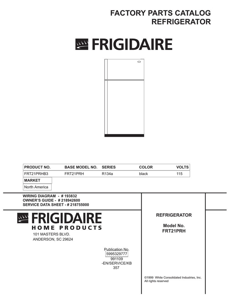 Frigidaire FRT21PRH User manual
