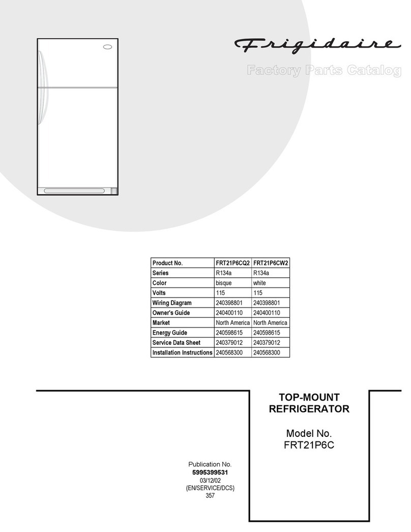 Frigidaire FRT21P6C User manual Frigidaire FRT21P6C User manual