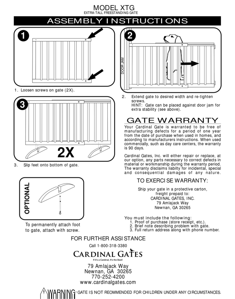 Cardinal Gates XTG Assembly instructions