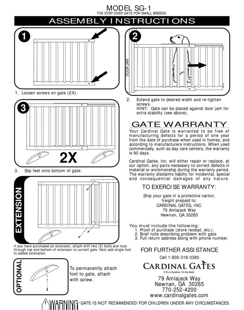 Cardinal Gates SG-1 User manual