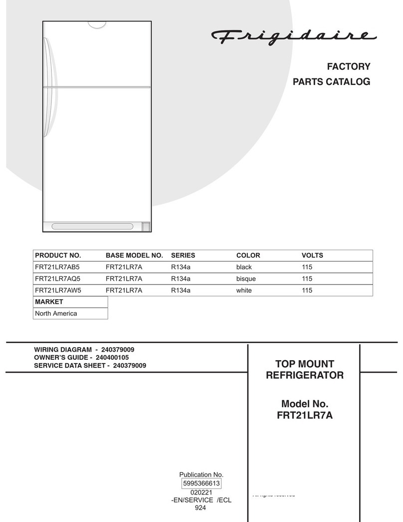 Frigidaire FRT21LR7A User manual