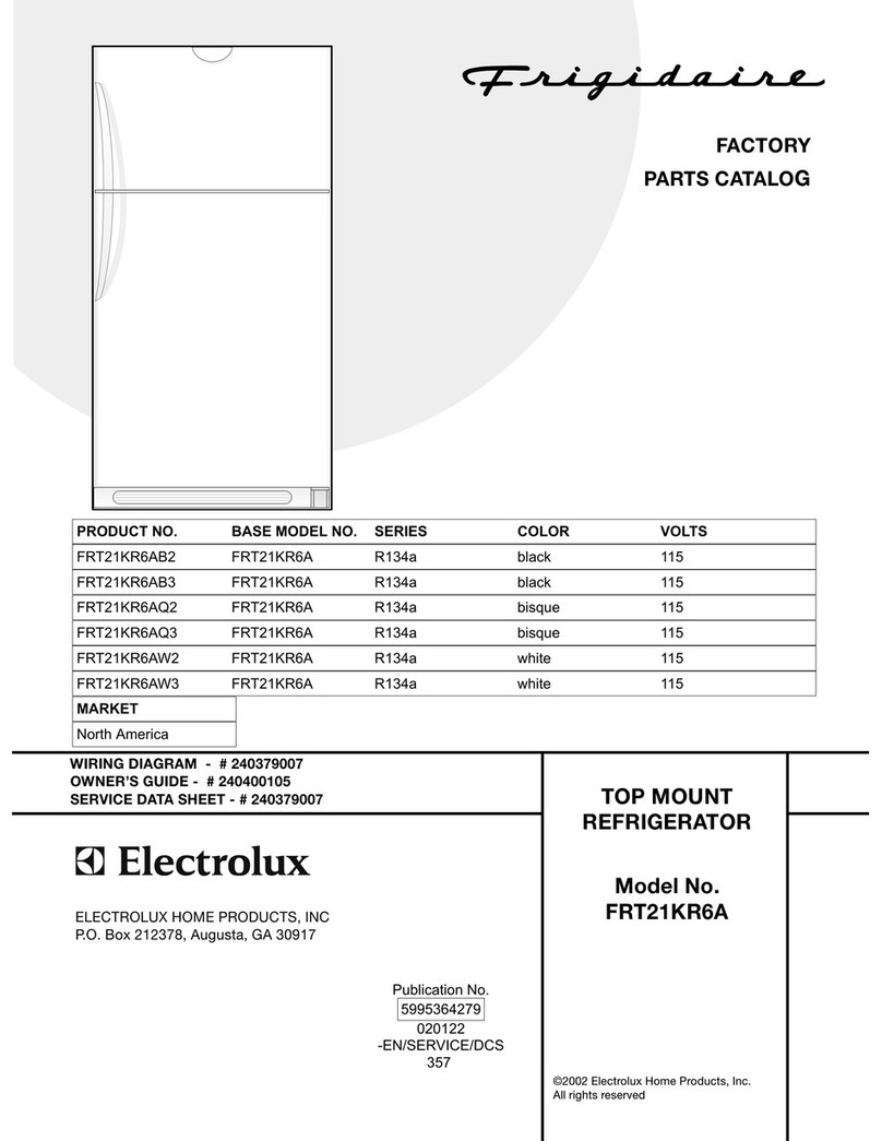 Frigidaire FRT21KR6A User manual Frigidaire FRT21KR6A User manual