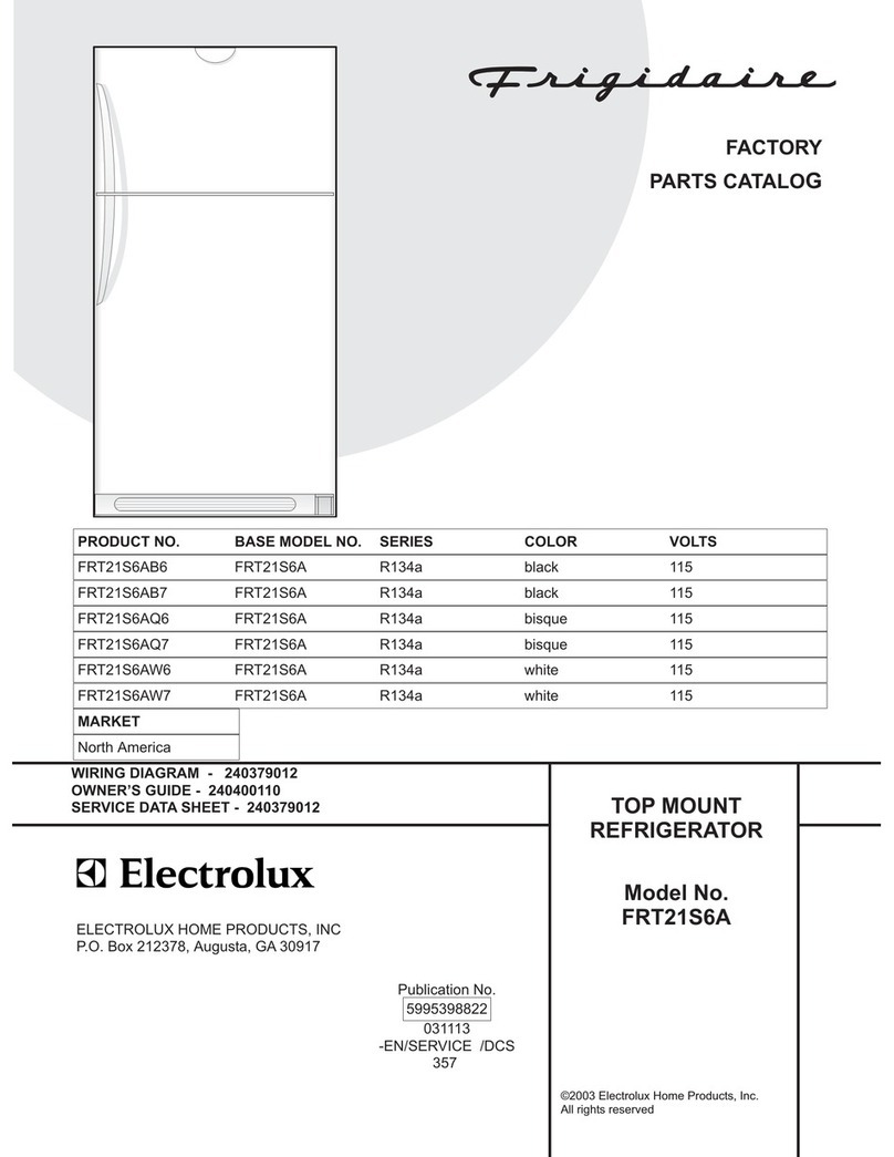 Frigidaire FRT21S6A User manual