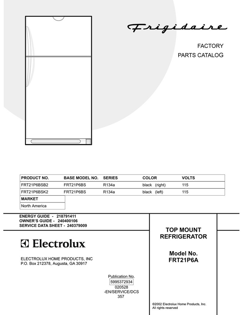 Frigidaire FRT21P6A User manual