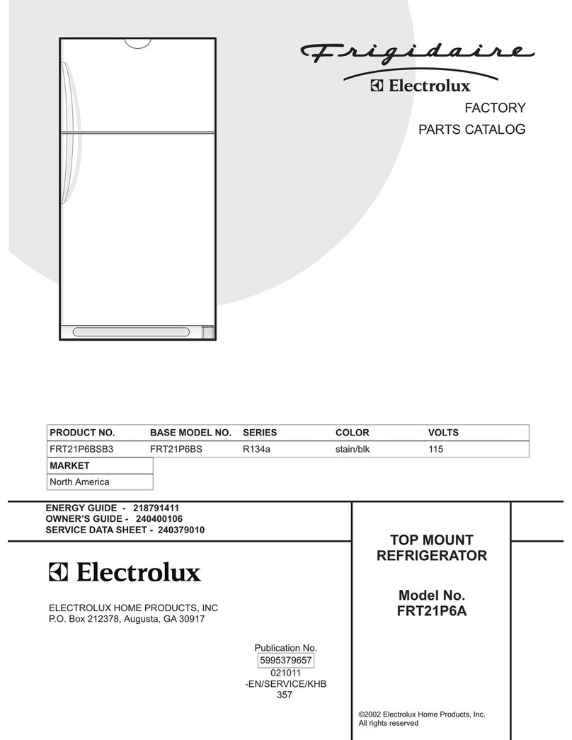 Frigidaire FRT21P6A User manual