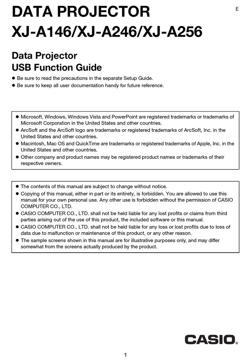 Casio XJ-A146 Instruction and safety manual