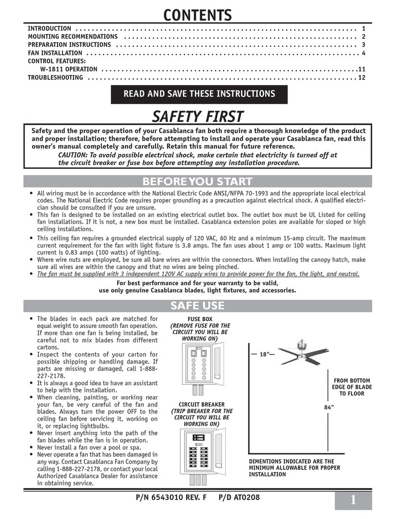 Casablanca Verrazano User manual