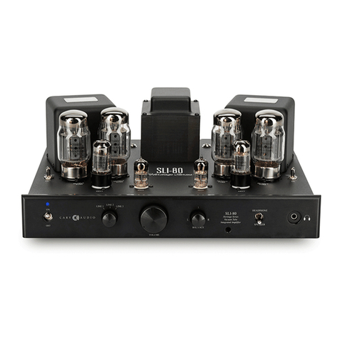 Cary Audio Design SLI-80 owner's manual