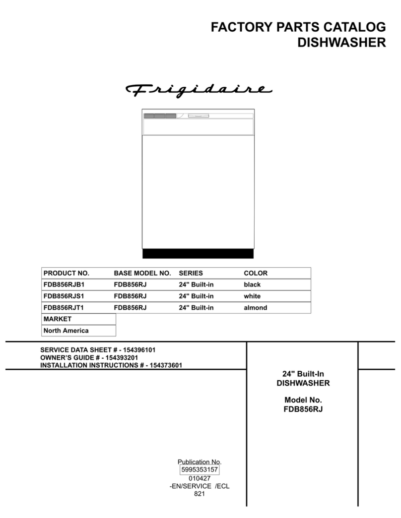 Frigidaire FDB856RJ User manual