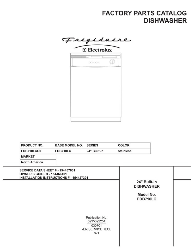 Frigidaire FDB710LC Factory parts catalog