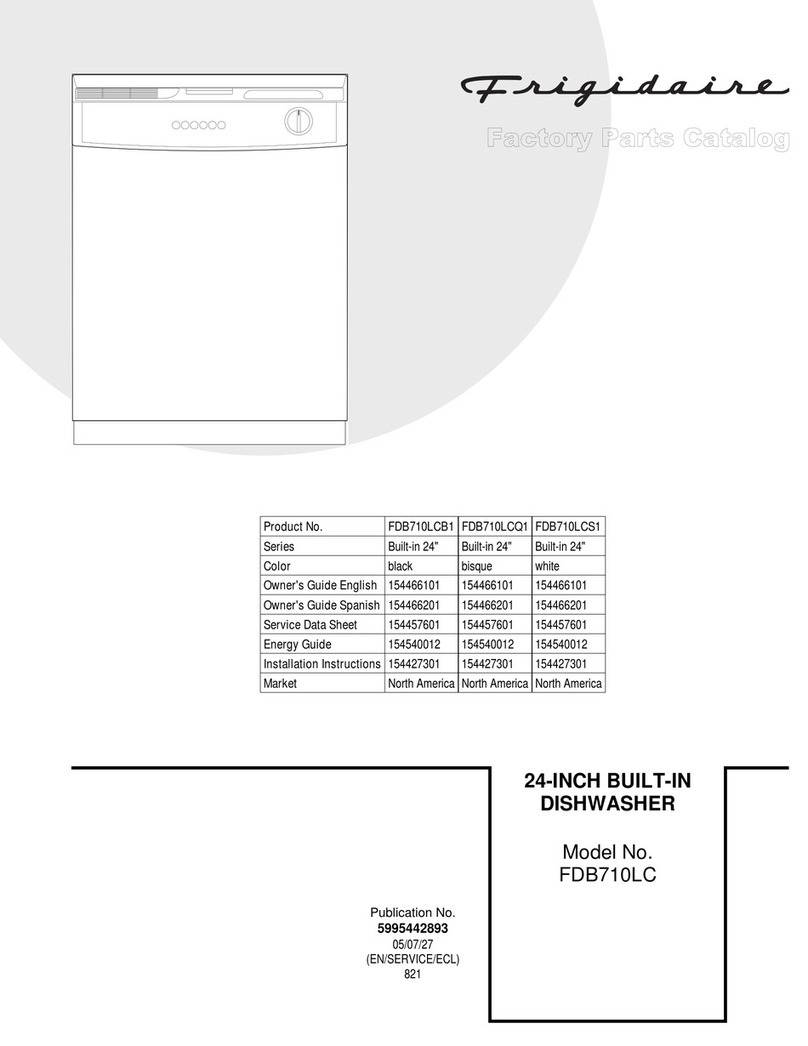 Frigidaire FDB710LC Factory parts catalog