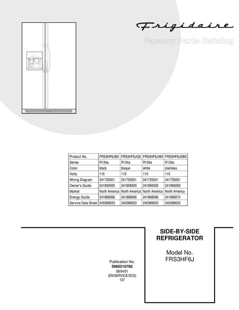 Frigidaire FRS3HF6J Instruction Manual Frigidaire FRS3HF6J Instruction Manual