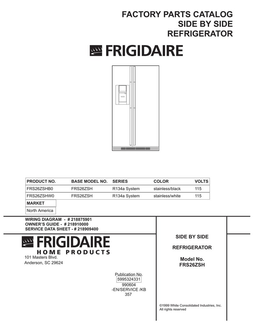 Frigidaire FRS26ZSH Factory parts catalog
