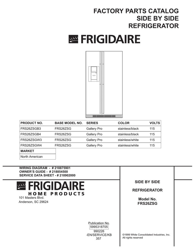 Frigidaire FRS26ZSG Factory parts catalog