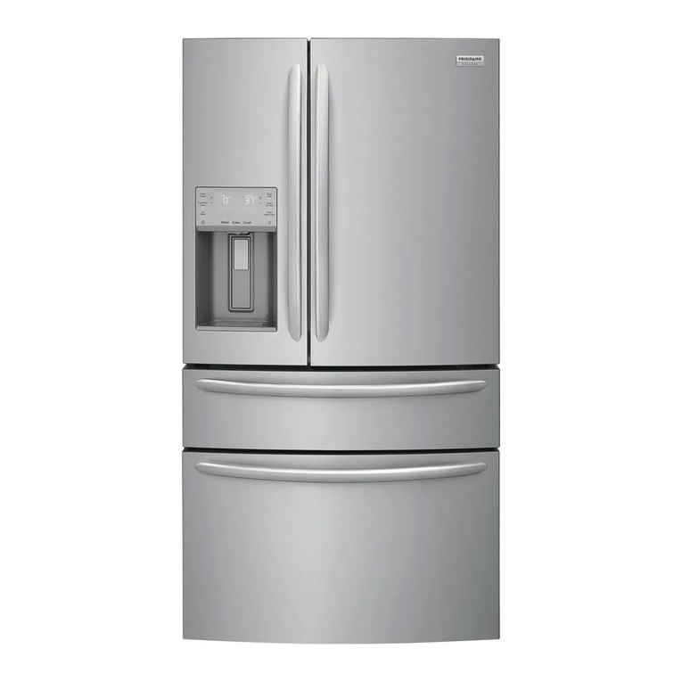 Frigidaire Refrigerator Service data sheet